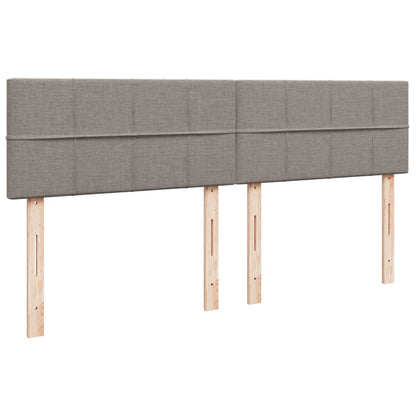Giroletto a Molle con Materasso Tortora 200x200 cm in Tessuto | homemem39