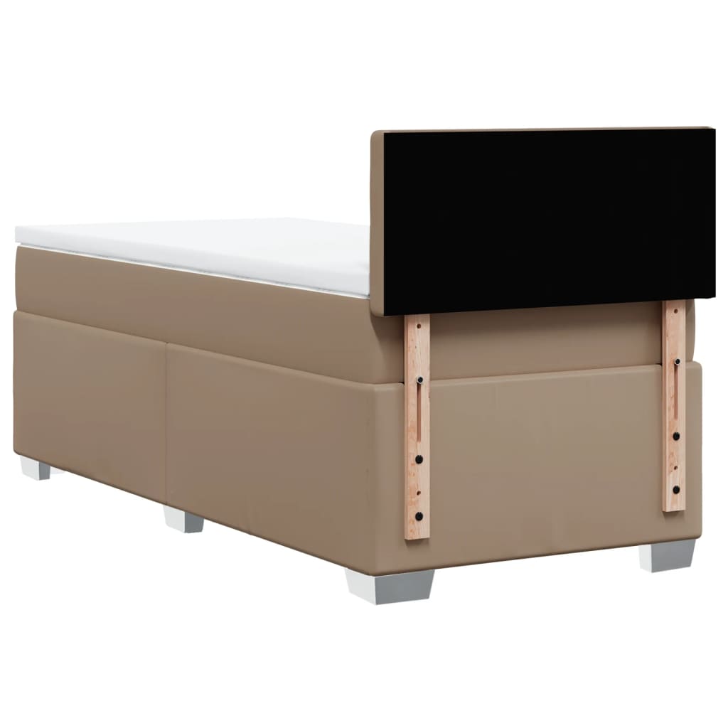 Giroletto a Molle con Materasso Cappuccino 90x190 cm Similpelle | homemem39