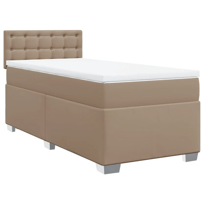 Giroletto a Molle con Materasso Cappuccino 100x200cm Similpelle | homemem39