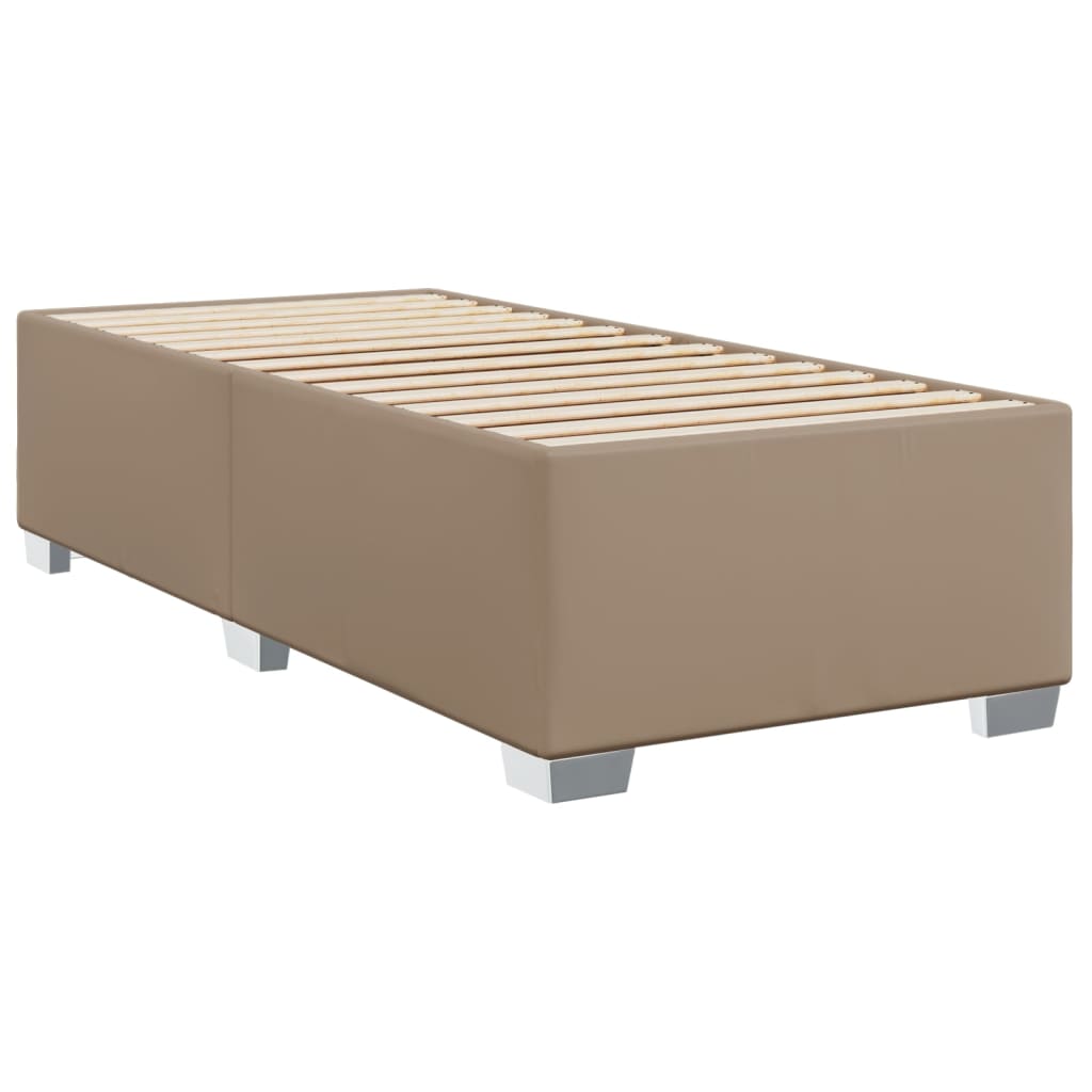 Giroletto a Molle con Materasso Cappuccino 100x200cm Similpelle | homemem39