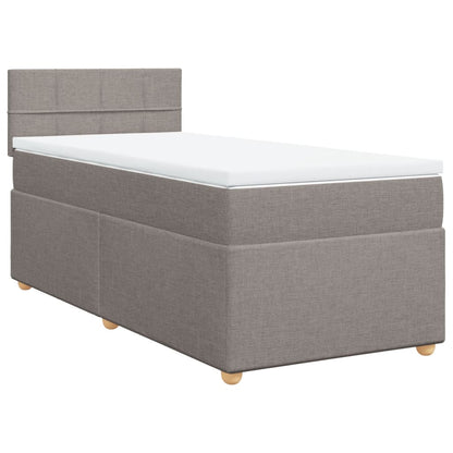 Giroletto a Molle con Materasso Tortora 80x200 cm inTessuto | homemem39