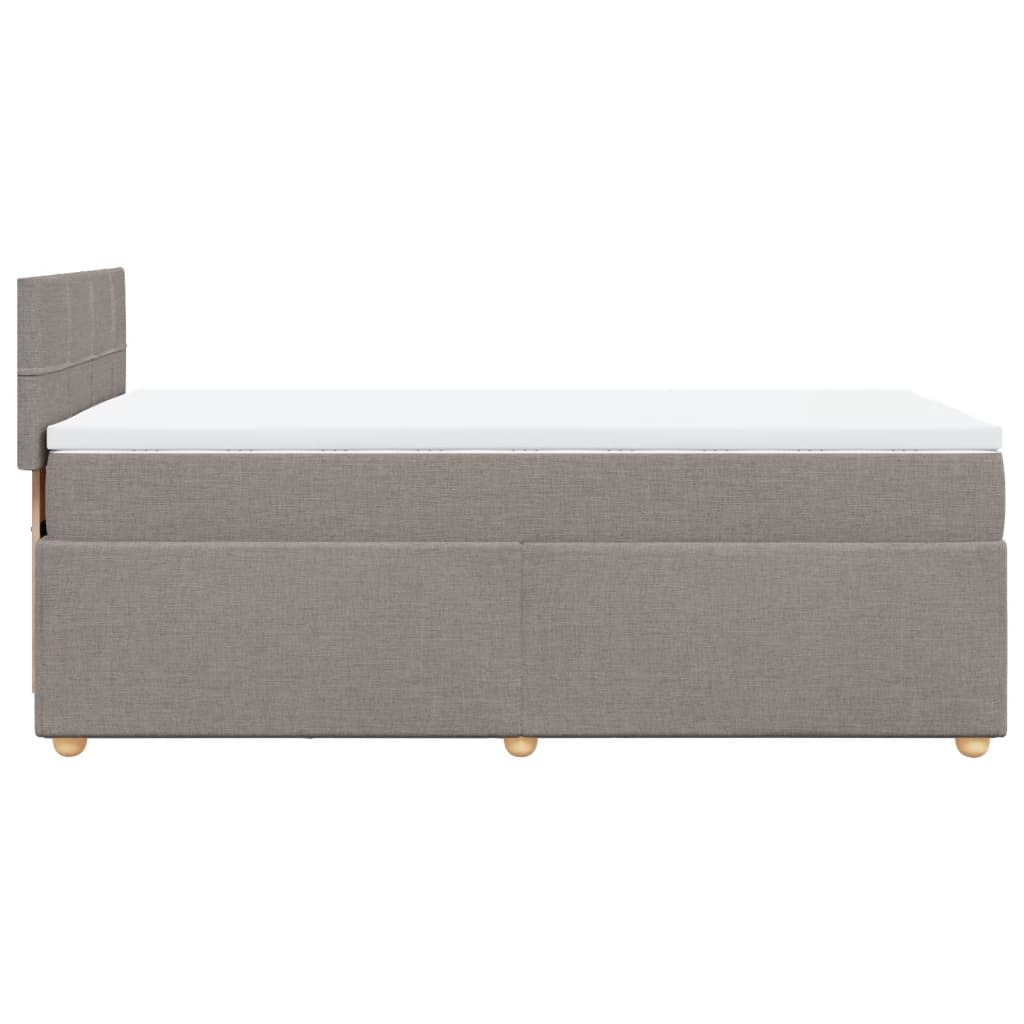 Giroletto a Molle con Materasso Tortora 80x200 cm inTessuto | homemem39