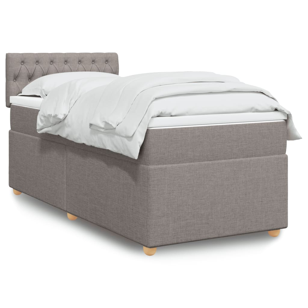 Giroletto a Molle con Materasso Tortora 80x200 cm inTessuto | homemem39