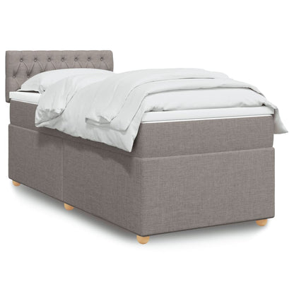 Giroletto a Molle con Materasso Tortora 80x200 cm inTessuto | homemem39