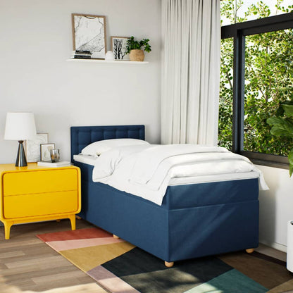 Giroletto a Molle con Materasso Blu 80x200 cm inTessuto | homemem39