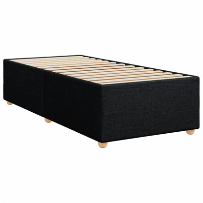 Giroletto a Molle con Materasso Nero 90x190 cm in Tessuto | homemem39