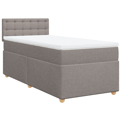 Giroletto a Molle con Materasso Tortora 100x200 cm in Tessuto | homemem39