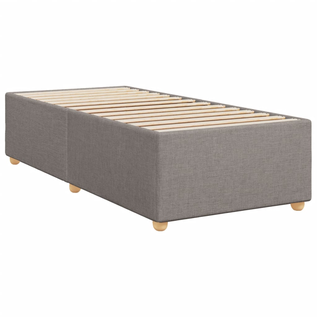 Giroletto a Molle con Materasso Tortora 100x200 cm in Tessuto | homemem39