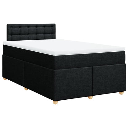 Giroletto a Molle con Materasso Nero 120x190 cm in Tessuto | homemem39