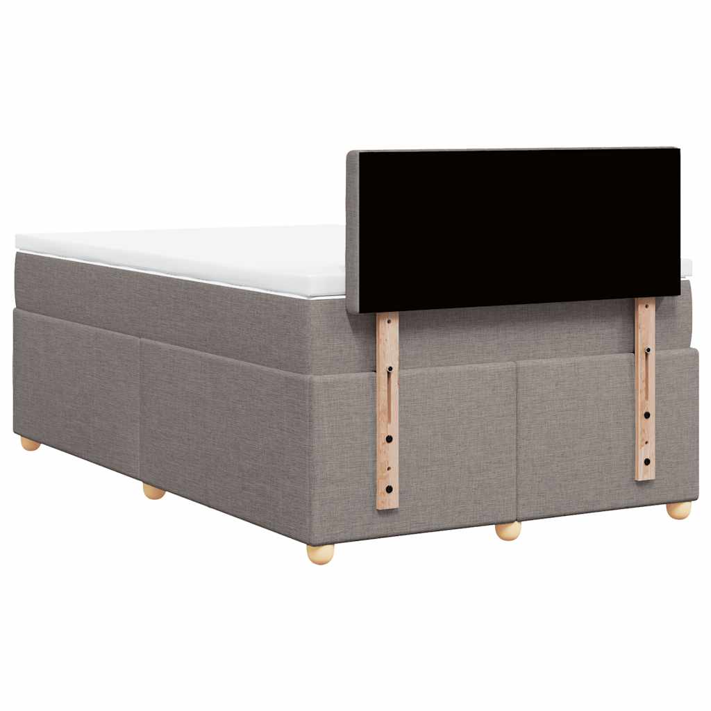 Giroletto a Molle con Materasso Tortora 120x190 cm in Tessuto | homemem39