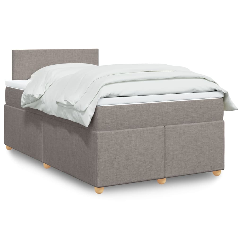 Giroletto a Molle con Materasso Tortora 120x200 cm in Tessuto | homemem39