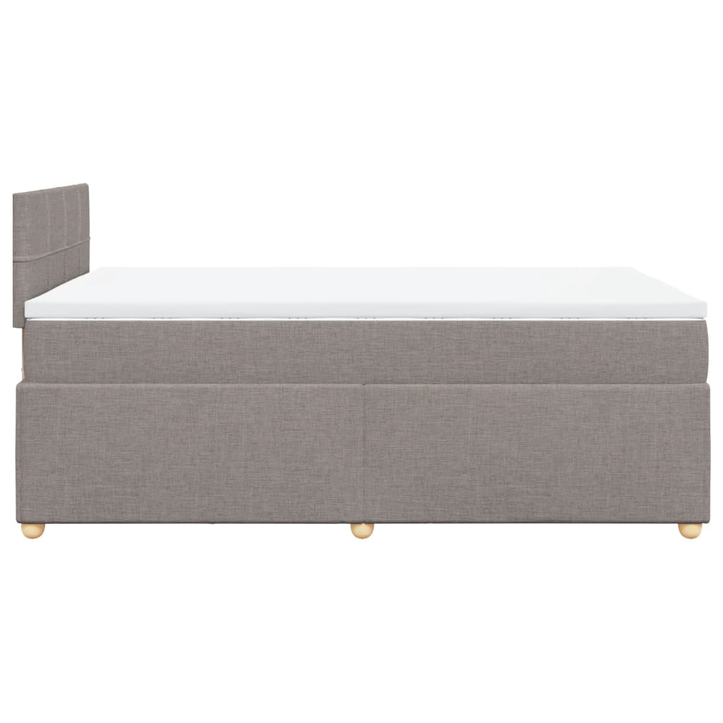 Giroletto a Molle con Materasso Tortora 120x200 cm in Tessuto | homemem39