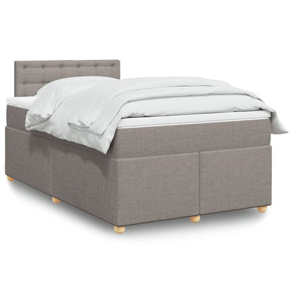Giroletto a Molle con Materasso Tortora 120x200 cm in Tessuto | homemem39