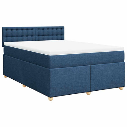 Giroletto a Molle con Materasso Blu 140x190 cm in Tessuto | homemem39