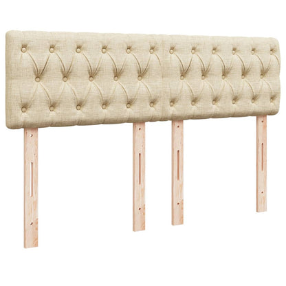 Giroletto a Molle con Materasso Crema 140x200 cm in Tessuto - homemem39