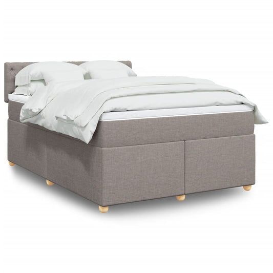 Giroletto a Molle con Materasso Tortora 160x200 cm in Tessuto | homemem39