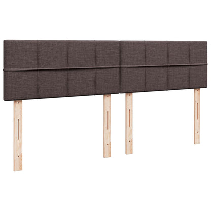 Giroletto a Molle con Materasso Marrone Scuro 180x200cm Tessuto | homemem39