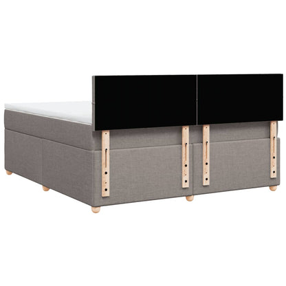 Giroletto a Molle con Materasso Tortora 180x200 cm in Tessuto | homemem39