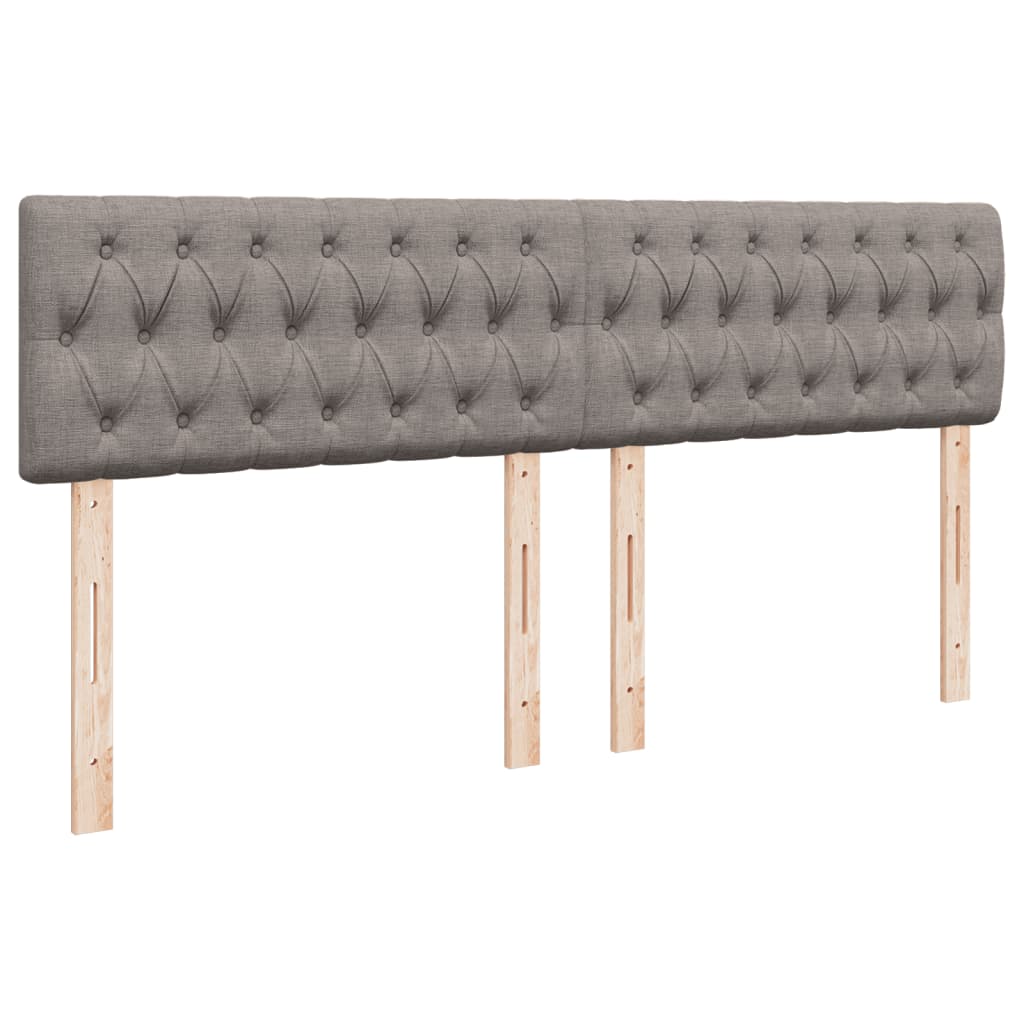 Giroletto a Molle con Materasso Tortora 200x200 cm in Tessuto | homemem39