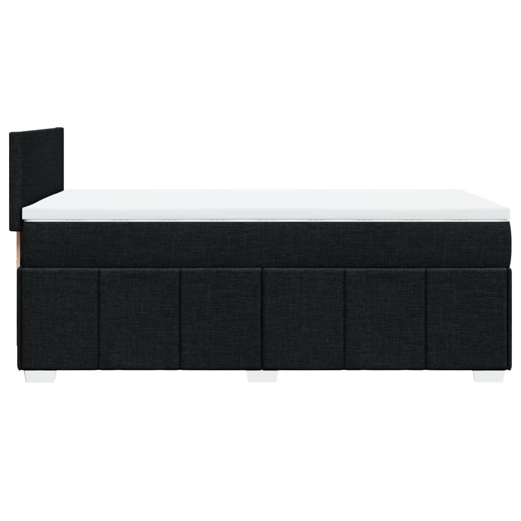 Giroletto a Molle con Materasso Nero 80x200 cm inTessuto | homemem39
