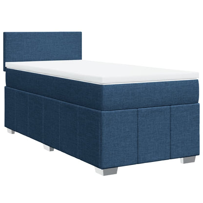 Giroletto a Molle con Materasso Blu 80x200 cm inTessuto | homemem39