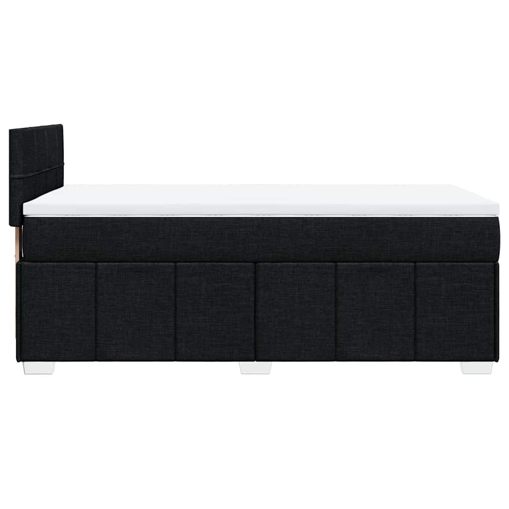Giroletto a Molle con Materasso Nero 80x200 cm inTessuto | homemem39
