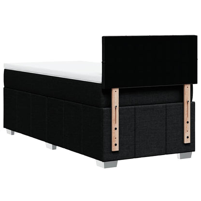 Giroletto a Molle con Materasso Nero 80x200 cm inTessuto | homemem39
