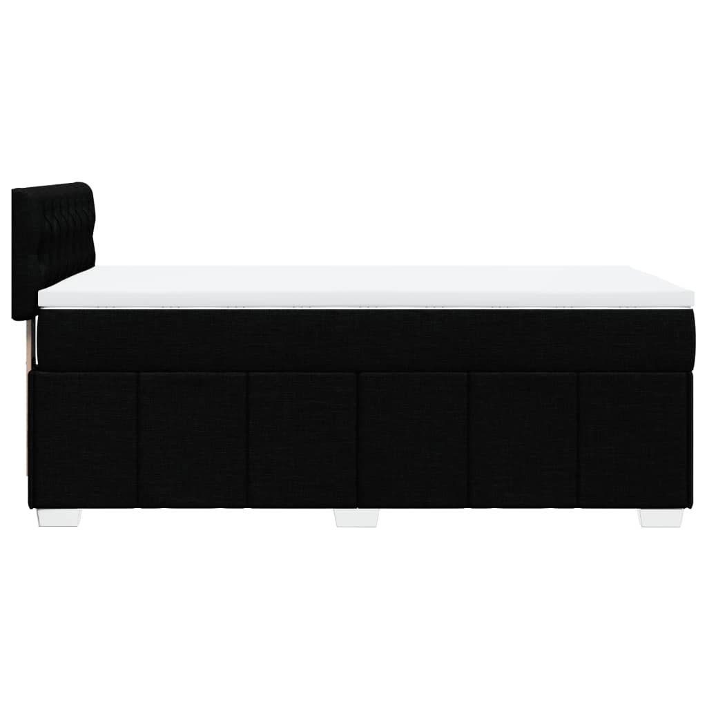 Giroletto a Molle con Materasso Nero 80x200 cm inTessuto | homemem39