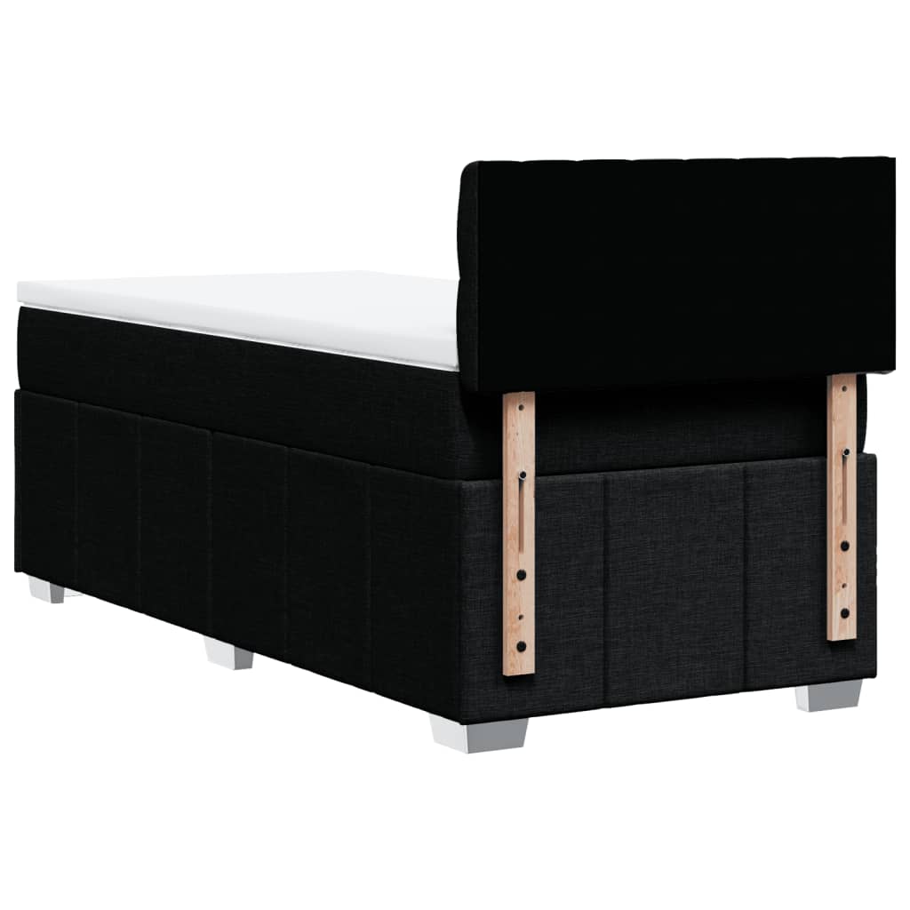 Giroletto a Molle con Materasso Nero 80x200 cm inTessuto | homemem39