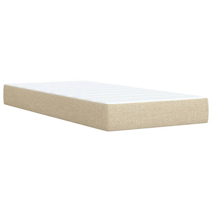 Giroletto a Molle con Materasso Crema 80x200 cm inTessuto | homemem39
