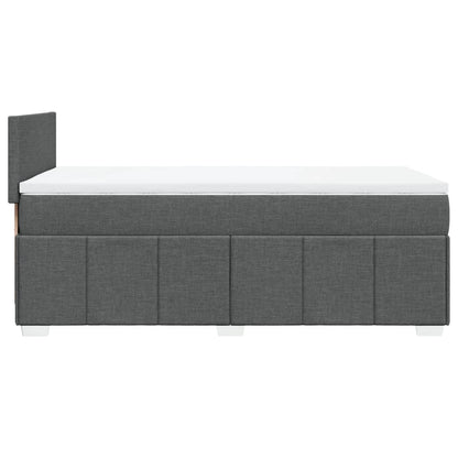 Giroletto a Molle con Materasso Grigio Scuro 90x190 cm Tessuto | homemem39