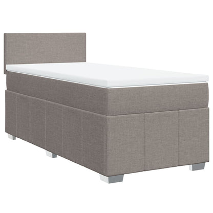 Giroletto a Molle con Materasso Tortora 90x200 cm inTessuto | homemem39