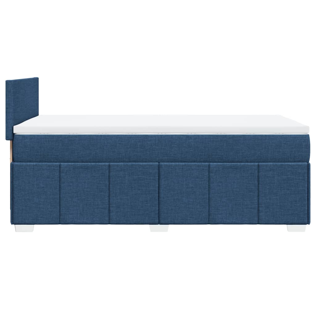 Giroletto a Molle con Materasso Blu 90x200 cm inTessuto | homemem39