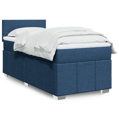Giroletto a Molle con Materasso Blu 90x200 cm inTessuto | homemem39