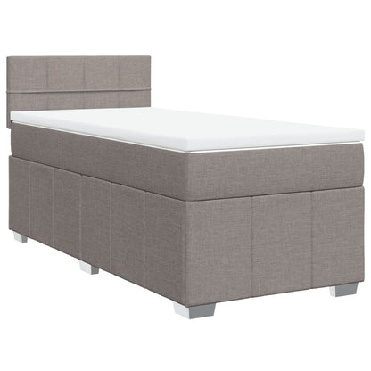 Giroletto a Molle con Materasso Tortora 90x200 cm inTessuto | homemem39