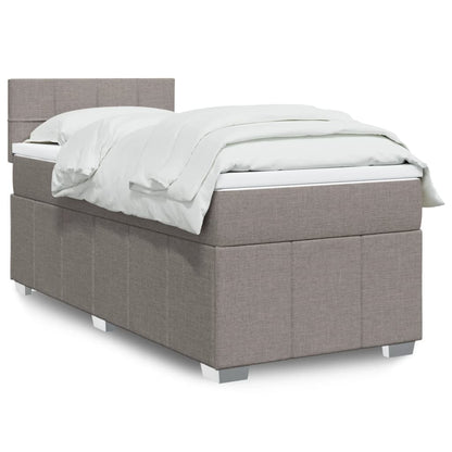 Giroletto a Molle con Materasso Tortora 90x200 cm inTessuto | homemem39