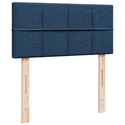 Giroletto a Molle con Materasso Blu 90x200 cm inTessuto | homemem39