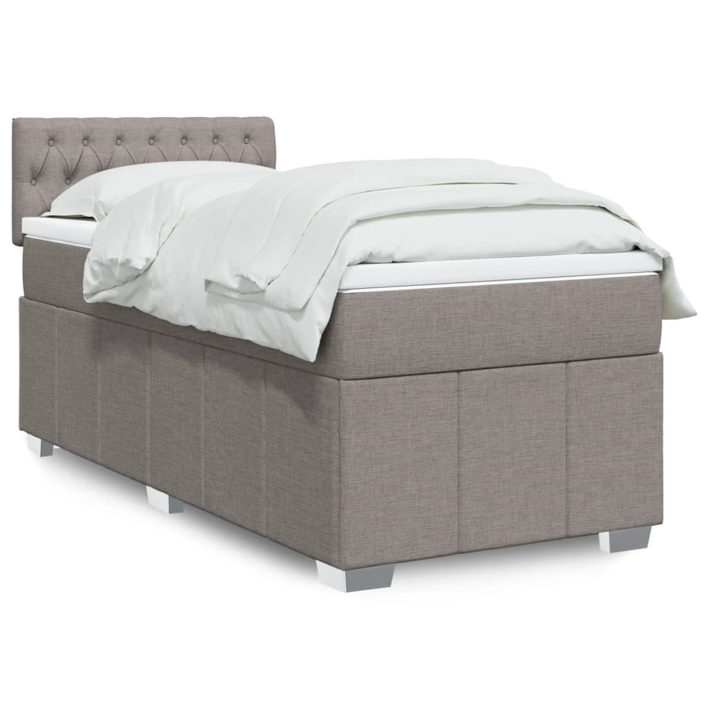 Giroletto a Molle con Materasso Tortora 90x200 cm inTessuto | homemem39