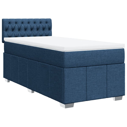 Giroletto a Molle con Materasso Blu 90x200 cm inTessuto | homemem39