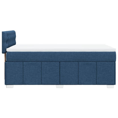 Giroletto a Molle con Materasso Blu 90x200 cm inTessuto | homemem39