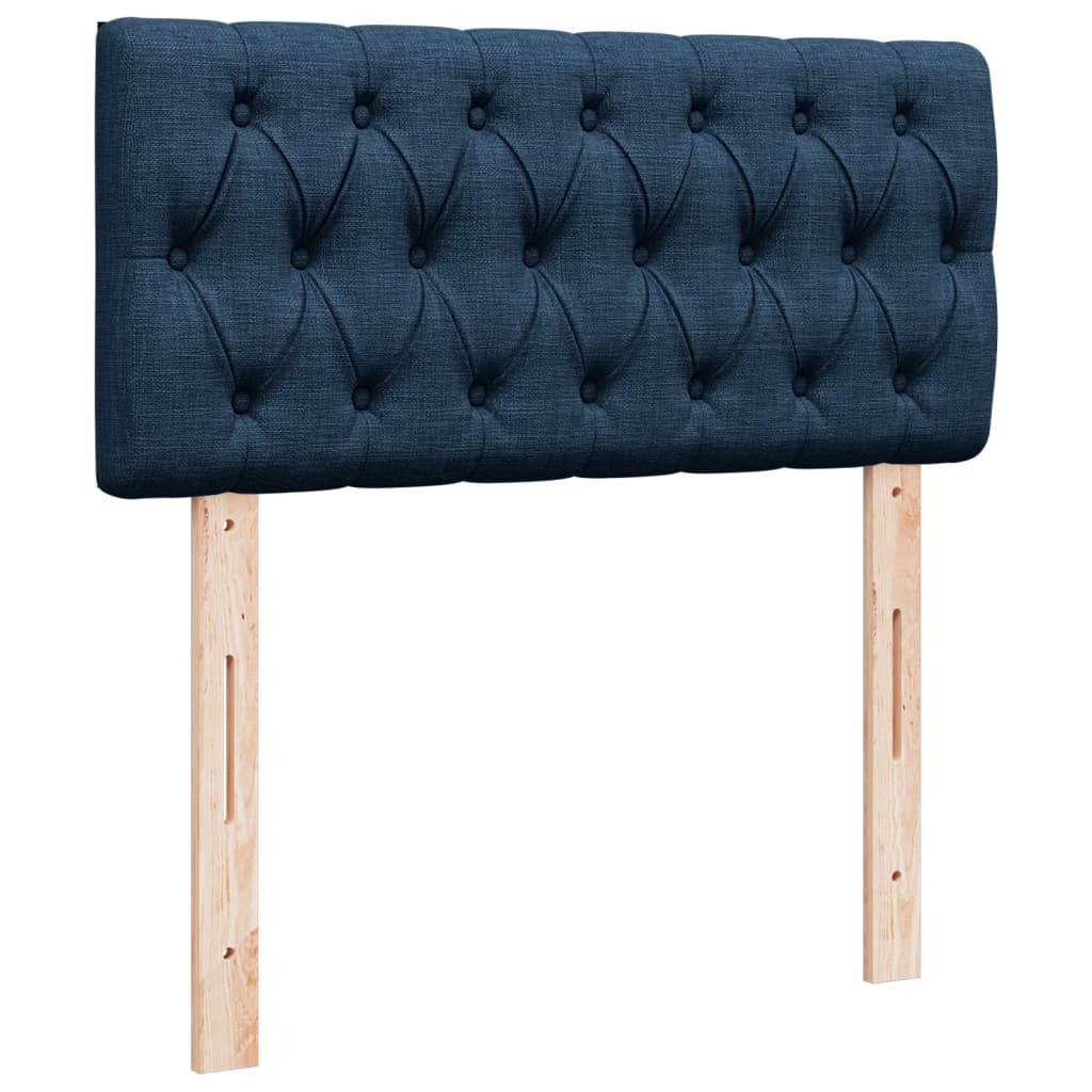 Giroletto a Molle con Materasso Blu 90x200 cm inTessuto | homemem39