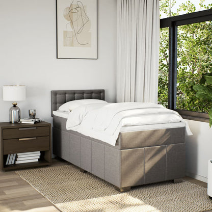 Giroletto a Molle con Materasso Tortora 90x200 cm inTessuto | homemem39