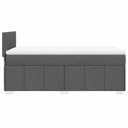Giroletto a Molle con Materasso Grigio Scuro 100x200 cm Tessuto | homemem39