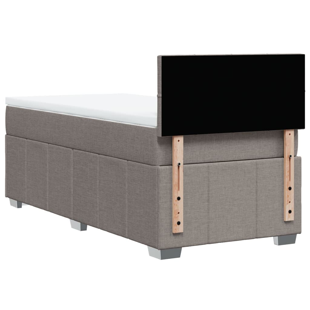 Giroletto a Molle con Materasso Tortora 100x200 cm in Tessuto | homemem39