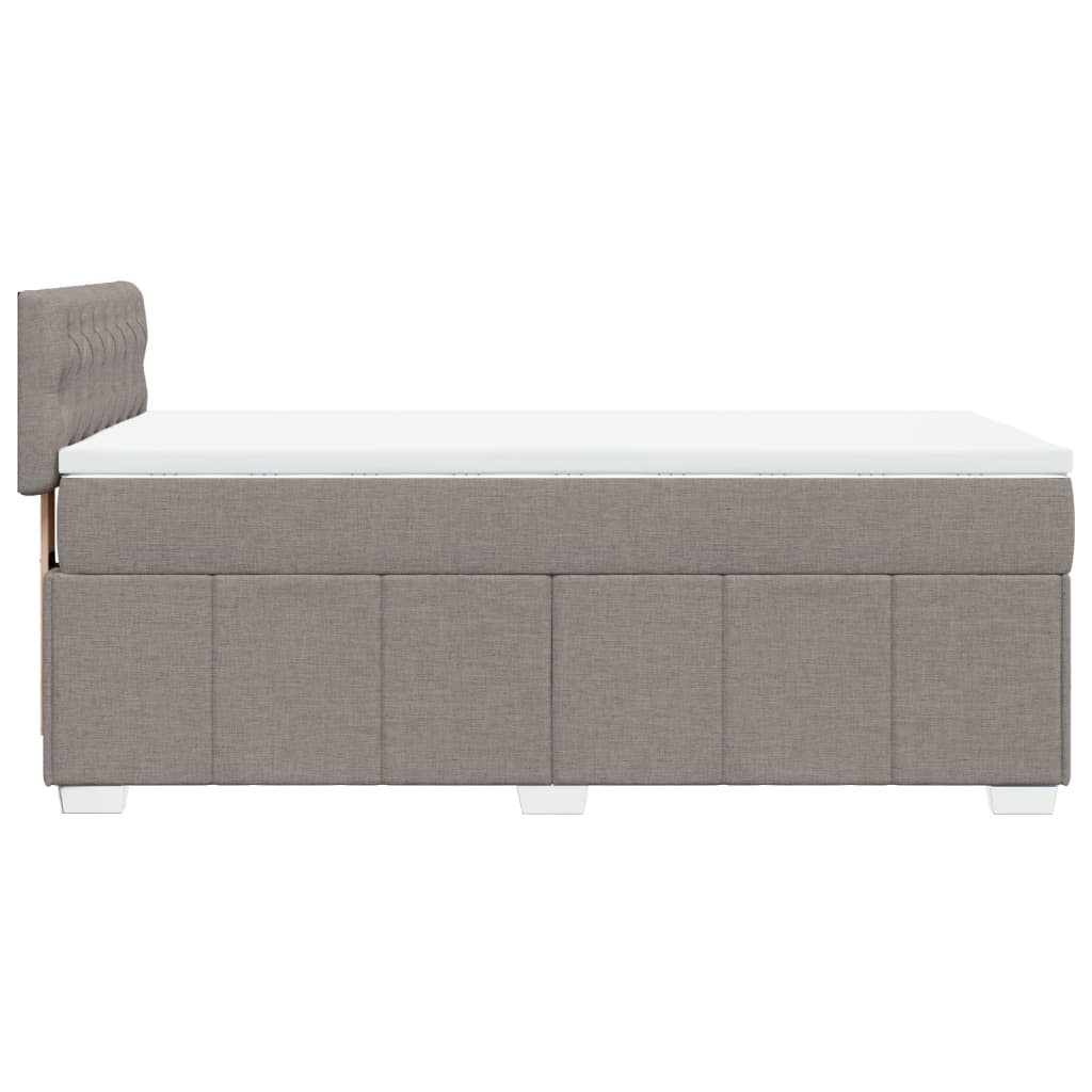 Giroletto a Molle con Materasso Tortora 100x200 cm in Tessuto | homemem39
