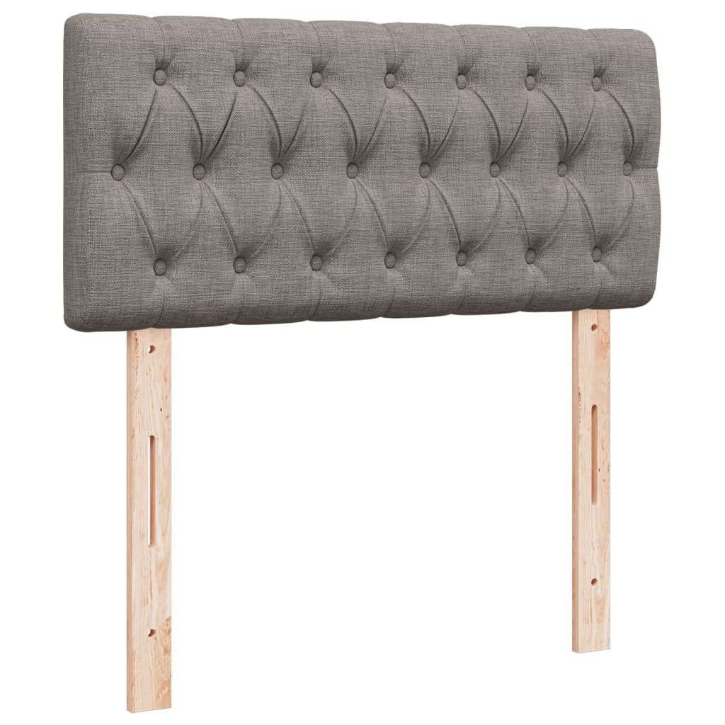 Giroletto a Molle con Materasso Tortora 100x200 cm in Tessuto | homemem39
