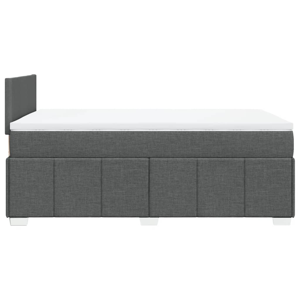 Giroletto a Molle con Materasso Grigio Scuro 120x190cm Tessuto | homemem39