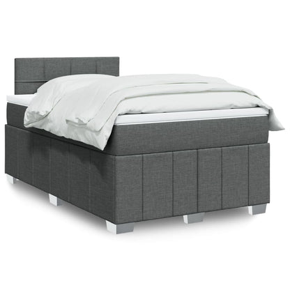 Giroletto a Molle con Materasso Grigio Scuro 120x190cm Tessuto | homemem39