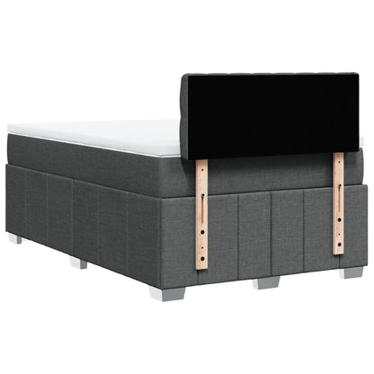 Giroletto a Molle con Materasso Grigio Scuro 120x190cm Tessuto | homemem39