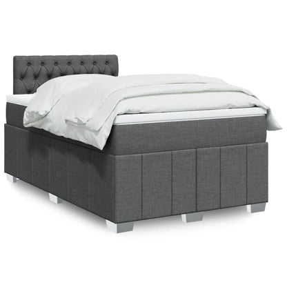 Giroletto a Molle con Materasso Grigio Scuro 120x190cm Tessuto | homemem39